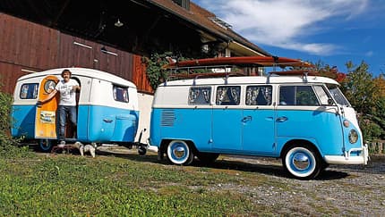 VW-Bus T1 mit Westfalia-Wohnwagen 310-4
