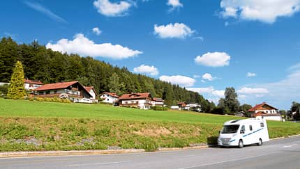 Reisemobil im Bayerischen Wald
