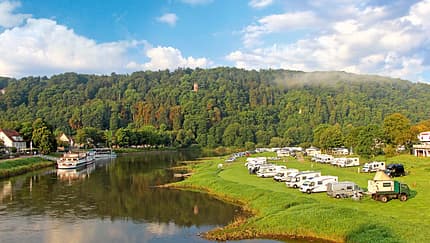 Stellplatz in Bad Karlshafen direkt an der Weser