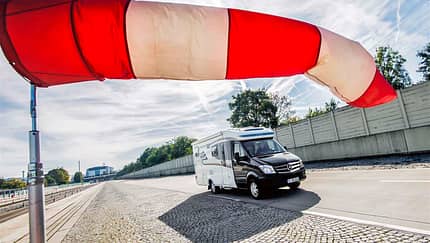 Seitenwind-Assistent bei Hymer ML-T