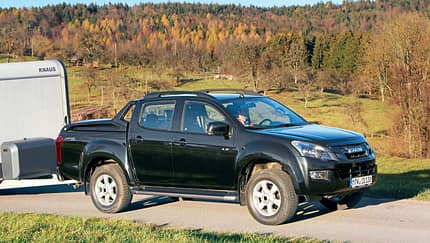 Isuzu D-Max Double Cab mit Wohnwagen