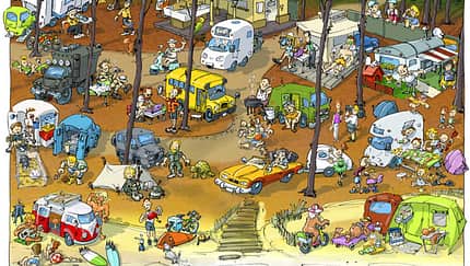 Cartoon Camper-Typen