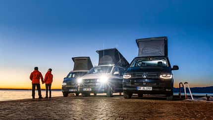 Vergleichstest Reimo, VW California, Köhler Sunvan