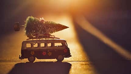 Weihnachten, Bulli, Weihnachtsbaum