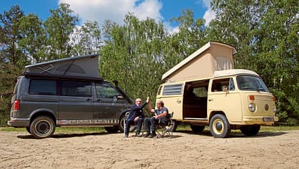 VW T2 und VW T6 im Vergleichstest