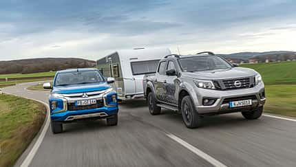Zugwagen Mitsubishi L 200 2,2 und Nissan Navara im Vergleichstest