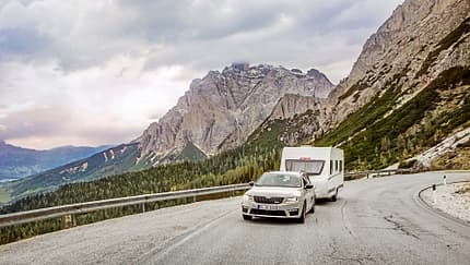 Schmale Reisecaravans