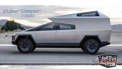 CyberCamper - Camping-Rendering Tesla Cybertruck