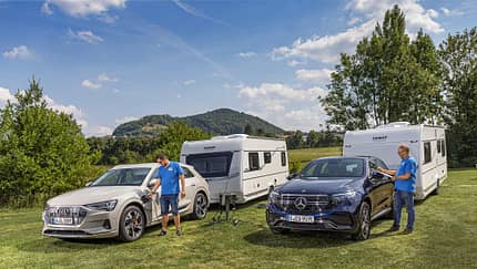 Audi E-Tron und Mercedes EQC