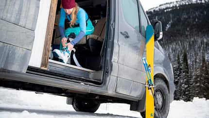 Vanlife, Wintercamping, Wintersport