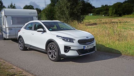 Kia X-Ceed Hybrid Zugwagentest