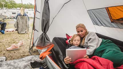 Streaming beim Camping