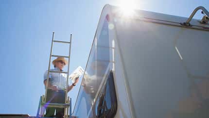 Werkstatt, Reparatur, Wohnwagen, Caravan