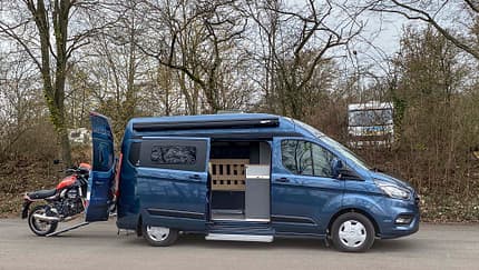 Premiere Motorrad-Camper