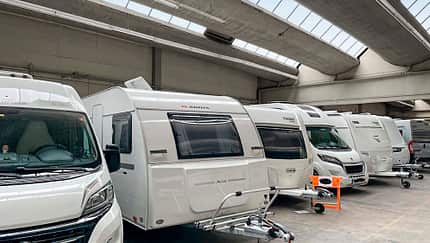 Winter-Abstellplätze, caravan, Winter, Parken Winter-Abstellplätze Caravan