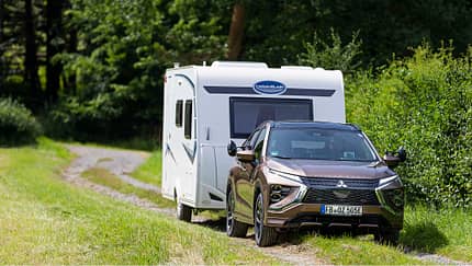 Mitsubishi Eclipse Cross PHEV im Zugwagentest