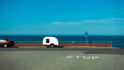 Stop sign at Pacifica of California state in US