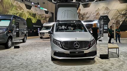 E-Campervan Mercedes-Benz EQV mit Sortimo-Ausbau
