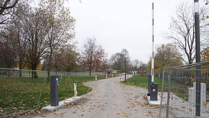 Wohnmobilpark Bruchsal, Einfahrt, Stellplatz