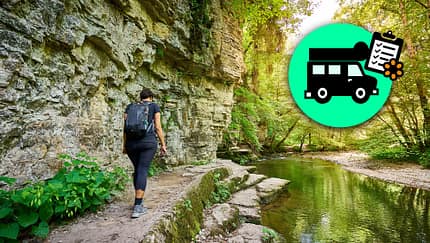 Hiking in the Canyon "Wutach Gorge"