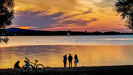Nuernberg Reise Sonnenuntergang