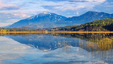 Turnersee, Wasser, Gebirge, Südkärnten, Spiegelung, Naturlandschaft, Panorama 