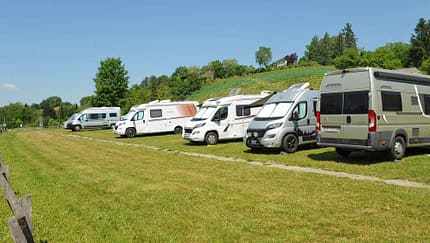 Schweizer Bodenseeregion - Stellplatz Rheinuferpark
