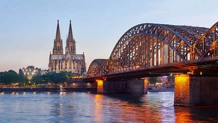 Hohenzollerbrücke, Rhein, Kölner Dom, Fluss