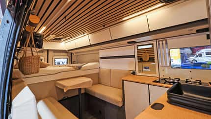 Wohnraum, Innen, Küche, Campingbus
