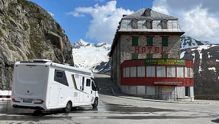 Leser auf Tour Furkapass