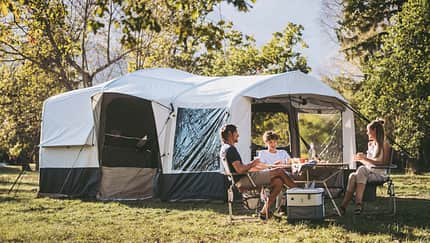 Faltcaravan Decathlon außen