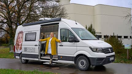 Reisemobil, VW-Crafter, Mobiler Haarsalon, Peggy Haase