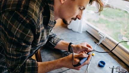 Master solders wires