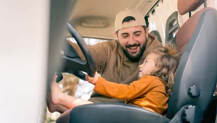 Baby, Steuer, Wohnmobil