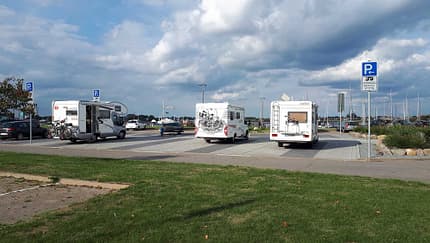 Stellplatz am Yachthafen Burgtiefe in Fehmarn