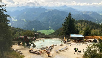 Tirol, Österreich, Campen, Waidring, Triassic Park