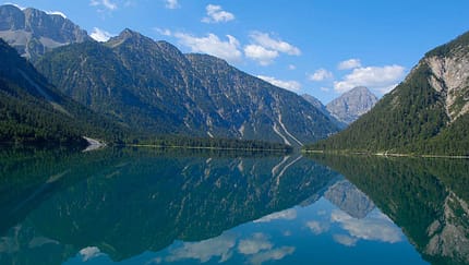 Tirol, Lake Plansee, Ammergau Alps, Austria