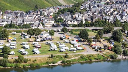 Camping ground next to a river