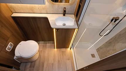 Kabe Bad, Dusche, Toilette