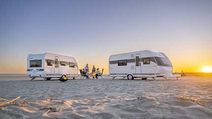 Hobby Strand, Caravan, Außen