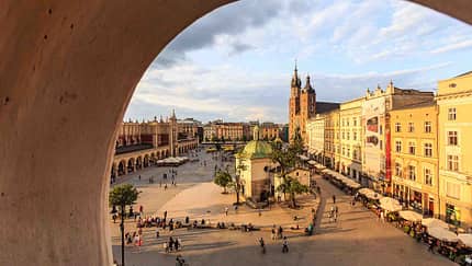 Polen, Reise, Krakau Hauptmarkt