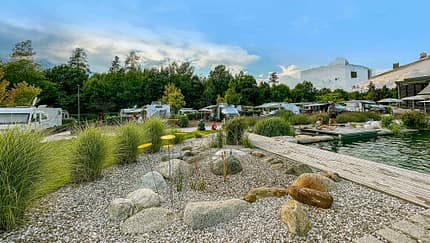 Schwimmteich, Campingplatz, Montiggl