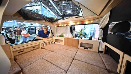VW ID. Buzz, eVentje, Ventje, Campingbus, Bett, Liegefläche