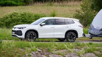 Zugwagen, VW Tayron 2.0 TDI 4Motion, seitlich Zugwagen, VW Tayron 2.0 TDI 4Motion, seitlich