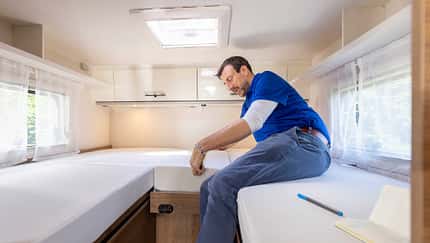 Corigon Innen, Wohnmobil, Camping
