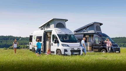 Campingurlaub zu fünft? Diese Busse machen's möglich!