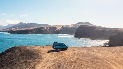 Camper, Van, Küste, Spanien, Frankreich