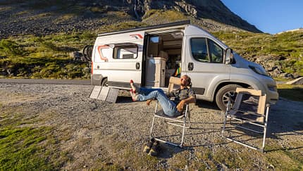 Vanlifer auf Naturstellplatz