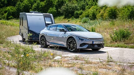 Außen, Kia EV6, Elektroauto, Camping, Zugfahrzeug