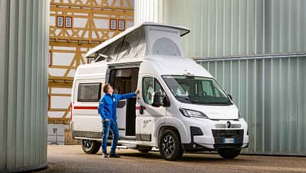 Außenansicht, Roller Team Livingstone K2 GO, Campingbus, Günstig, Aufstelldach, Citroen Jumper